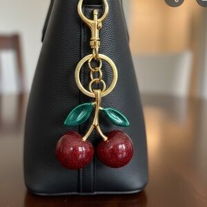 Cherry Gold and Red Keychain